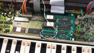 Yamaha DX7 with E Grey Matter expansion battery repair [upl. by Eisac327]