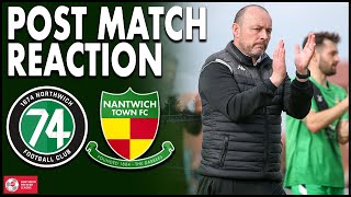 1874 Northwich 01 Nantwich Town  Paul Carden postmatch reaction [upl. by Giacinta]