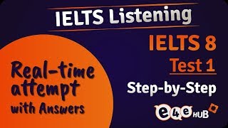 Answering Cambridge IELTS 8 Listening Test 1  Real Time Screencast  IELTS Listening Practice Test [upl. by Ahtanamas]