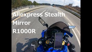 Aliexpress Stealth Mirrors on my Suzuki R1000R [upl. by Kristy]