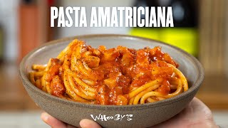 La recette de pâtes la plus souscotée  Pasta allAmatriciana 🍝🇮🇹 [upl. by Amoreta300]