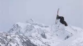 Skier does backflip while chased by avalanche [upl. by Aicirtan360]