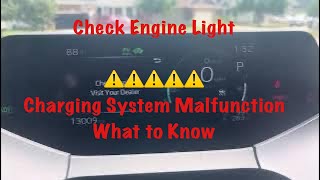 2023 Toyota Prius Prime CHECK ENGINE  Charging System Malfunctioning [upl. by Ursel]