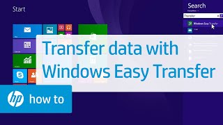 Transferring Information from One Computer to Another Computer Using Windows Easy Transfer  HP [upl. by Annayak807]