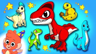 Club Baboo  Dinosaurs Names for Kids  Dinosaur Puzzle Cartoon videos  Dino Alphabet ABC [upl. by Xonk]