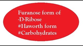 Furanose form of D Ribose [upl. by Einehpets]