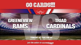 Triad Cardinals vs Greeneview Rams 92024 [upl. by Hertha]