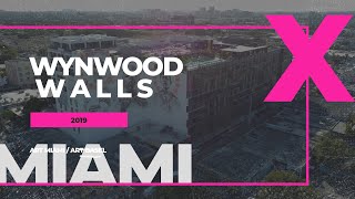 Wynwood Walls 2019  Art Basel  Art Miami  Drone Graffiti [upl. by Aihcrop]