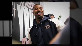 Michael B Jordan visits Barringer High School [upl. by Omsare]