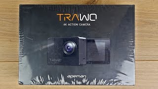 Apeman Trawo A100 Actioncam  Unboxing erster Eindruck amp kurzer Audio  Video Test  DEUTSCH [upl. by Manville]