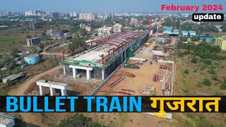 Mumbai Ahmedabad High Speed Rail project latest update Bullet Train progress update gujrat [upl. by Valeta]