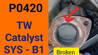 How To Diagnose A P0420 Catalytic Converter Low Efficiency Code Plus Exhaust broken [upl. by Lightfoot]