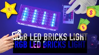 50w RGB led brick light remote  ip65 flood light out door lamp  unboxing amp review  ledlights [upl. by Monaco]