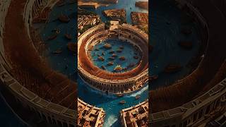 Epic Ship Showdown in the Ancient Roman Colosseum history romanempire colosseum [upl. by Deland]