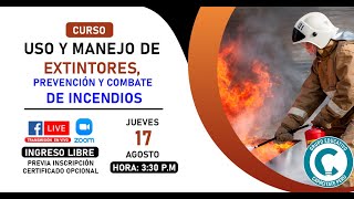 ⛑CURSO USO Y MANEJO DE EXTINTORES PREVENCIÓN Y COMBATE DE INCENDIOS⚠🧯 [upl. by Yclehc138]