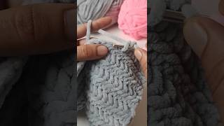 INCREDIBLE Chenille Yarn Crochet Stitch shorts [upl. by Edra]