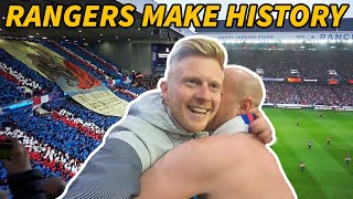 🤯 THE BEST ATMOSPHERE YOULL EVER SEE Rangers 31 RB Leipzig Europa League Semi Final Vlog [upl. by Annauqahs]