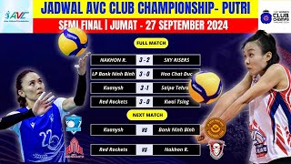 Jadwal AVC Club Championship 2024 Putri Hari Ini  Semi Final  Red Rockets vs Nakhon Ratchasima [upl. by Yreved105]