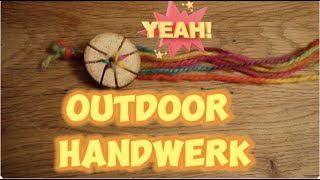 Outdoor ⚙️Handwerk 🧶Knüpfblume🧶 [upl. by Alis728]