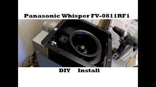 DIY Bathroom Exhaust Fan Install  Panasonic Whisper FV0811RF1 [upl. by Witcher382]