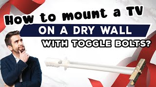 How to Mount a TV on a Dry Wall with Toggle Bolt Easy DIY Guide [upl. by Ertha]