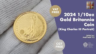 2024 110oz Gold Britannia Coin by The Royal Mint [upl. by Anjela]