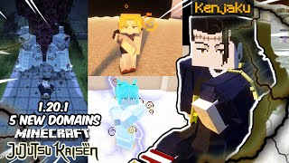 5 New DOMAIN EXPANSION Including KENJAKU and TSUKUMO inside Minecraft Jujutsu Kaisen [upl. by Ayrad]