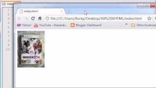 XHTML and CSS Tutorial  10  Resizing Images [upl. by Esilanna]