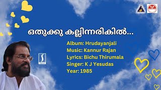 Othukku Kallin Arikil  Hrudayanjali  Karaoke  Kannur Rajan  Bichu Thirumala [upl. by Kordula]