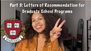 Part 3 Letters of Recommendation  Who to Ask [upl. by Alyks]