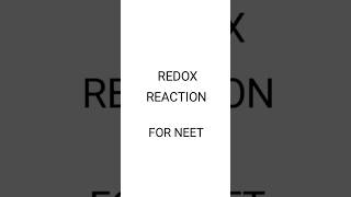 Redox Reaction class 11  NEET Notes Physical Chemistry AIIMS [upl. by Eycal751]