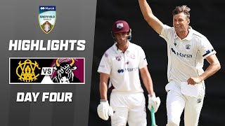 Western Australia v Queensland  Sheffield Shield 202324  Day 4 [upl. by Nalyr]