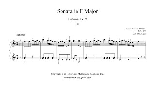 Haydn  Scherzo from Sonata in F Major Hob XVI9 [upl. by Salohci]