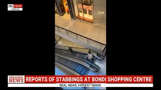 Brave shopper confronts Bondi Junction stabber with bollard [upl. by Kilan]