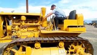 Dads Restored 1937 RD7 Caterpillar Crawler Tractor  Dad Takes It For A Drive [upl. by Aenaj]