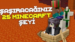 Öğrendiğinizde Şaşıracağınız 25 Minecraft Şeyi [upl. by Joellen]