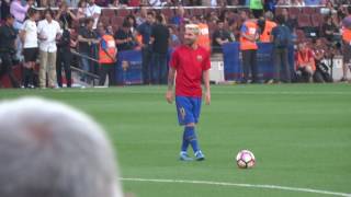 Messi scores 2 free kicks in a row during warm up [upl. by Aseyt]