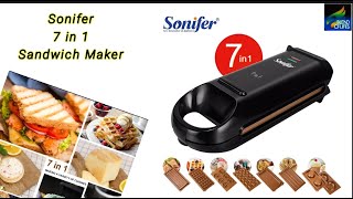 7in 1 sonifer sandwichdounatcake popskackwafflepanini etc 800watt for everyday useand baking [upl. by Nalloh985]