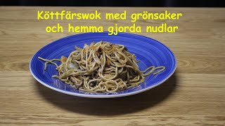 Nudelwok med köttfärs och grönsaker  sjukt gott sinnesjukt gott [upl. by Oly]