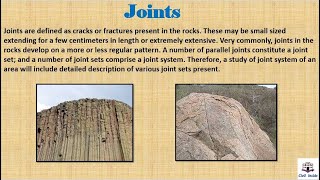 Joints in Engineering Geology  Hindi  Folds amp Faults  Structural Geology [upl. by Omoj942]