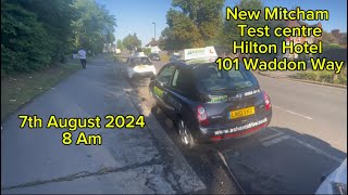 Mitcham New Driving Test route from Hilton Hotel 7 August 2024 [upl. by Dennett235]