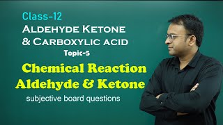 Aldehyde Ketone Carboxylic acid Class 12 chemical Reaction of Aldehyde ketone addition reduction [upl. by Rillings]