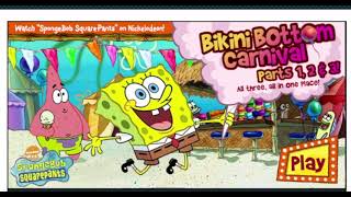 Spongebob SquarePants Bikini Bottom Carnival  Full Game [upl. by Mariellen]