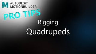 MotionBuilder ProTips  Rigging  Quadrupeds [upl. by Notlad721]