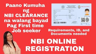 How to Get NBI CLEARANCE for FIRST TIME JOB SEEKER  ONLINE REGISTRATION  walang bayad  Spell Anne [upl. by Arriet]