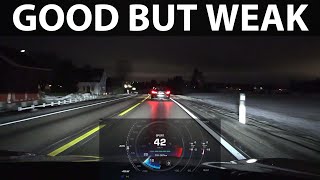 Tesla Model 3 LR Highland matrix headlights test [upl. by Arzed512]