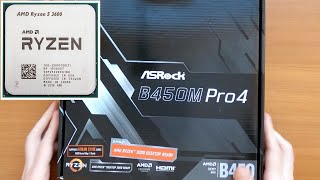 Сборка ПК на ASROCK B450M PRO4 и AMD Ryzen 5 3600 16GB DELL NVIDIA Quadro P220 [upl. by Oicaro]