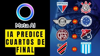 META AI PREDICE  Cuartos de Final IDA  COPA SUDAMERICANA 2024 [upl. by Yeargain832]