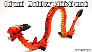 Origami  Modułowy chiński smok [upl. by Vada]