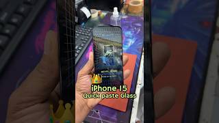 iPhone 15 Tempered Glass Screen Protector Quick paste Easy To Apply [upl. by Nuahsyt593]